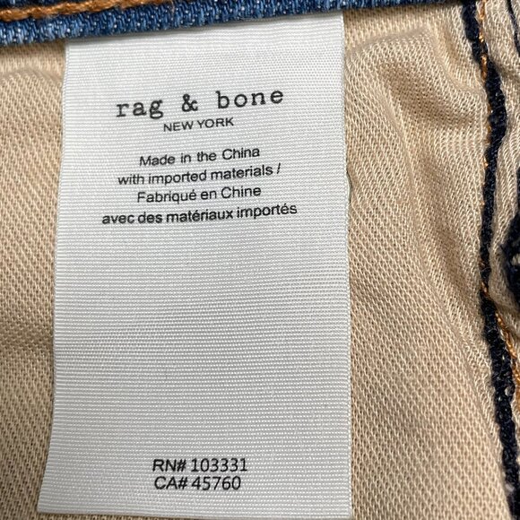 RAG & BONE Dre Low-Rise Slim Boyfriend Distressed Jeans - Picture 8 of 10